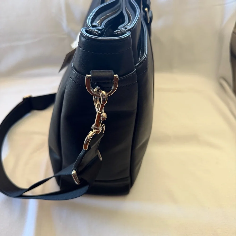 Black Coach Metropolitan Leather Tote f71718 Unisex